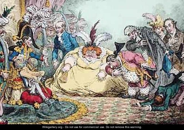 Introduction of Citizen Volpone and his Suite at Paris - James Gillray
