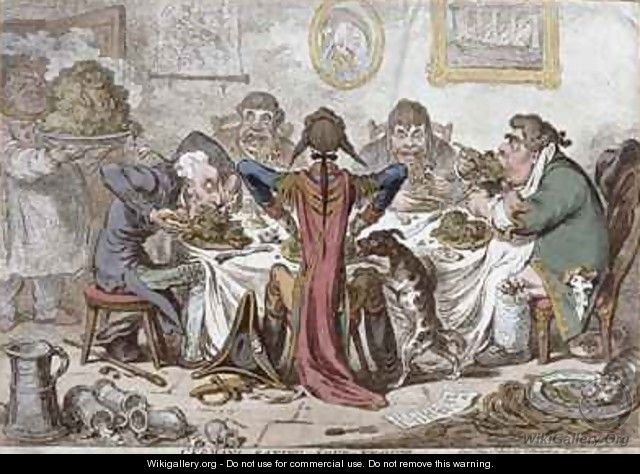 Germans Eating Sour Krout - James Gillray