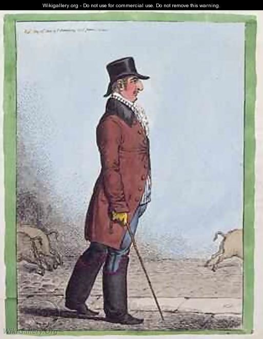 Portrait of Charles Howard Duke of Norfolk 1746-1815 - James Gillray
