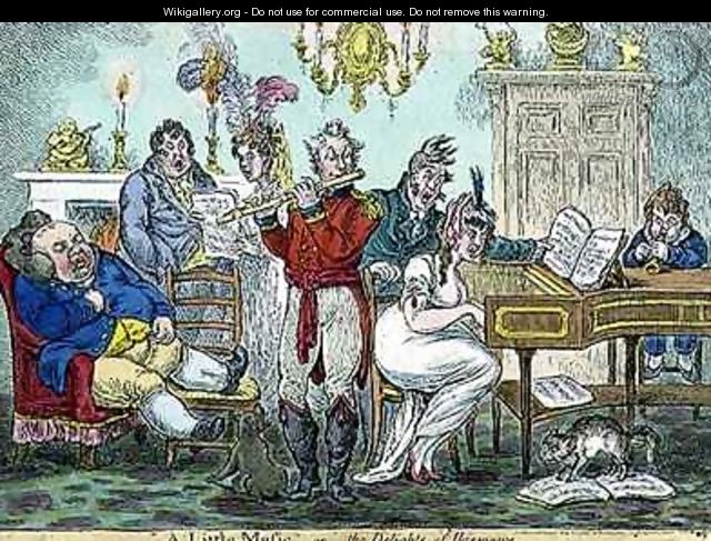A Little Music or the Delights of Harmony - James Gillray