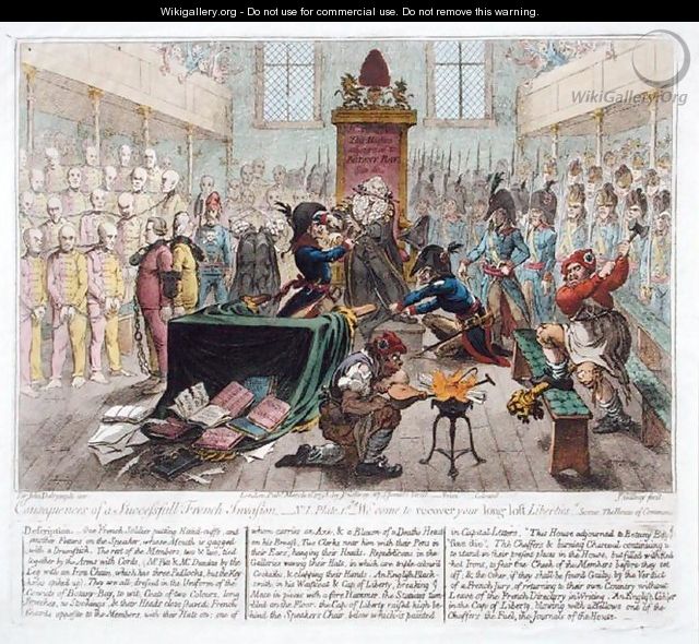 Consequences of a Successful French Invasion or We come to recover your long lost Liberties - James Gillray