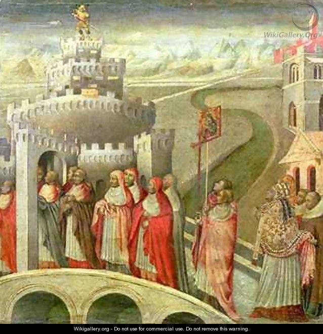 Procession of St Gregory to the Castel St Angelo - Paolo di Grazia Giovanni di