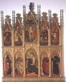 Polyptych of Gualdo Tadino with Virgin Enthroned Crucifixion and Saints - Girolamo Giovanni