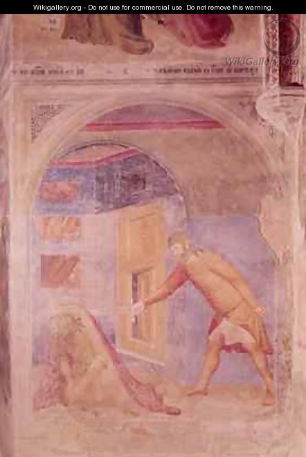 The Decapitation scene from The Life of St John the Baptist cycle in the Chapel of St Jean - Matteo Giovanetti