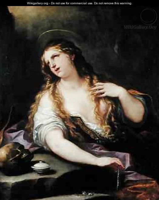 St Mary Magdalene Renouncing the Vanities of the World - Luca Giordano