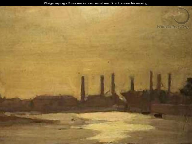 The Thames at Chelsea - Harold Gilman