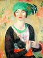 Girl with Green Turban - William Glackens