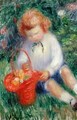 Lenna with a Basket of Flowers - William Glackens