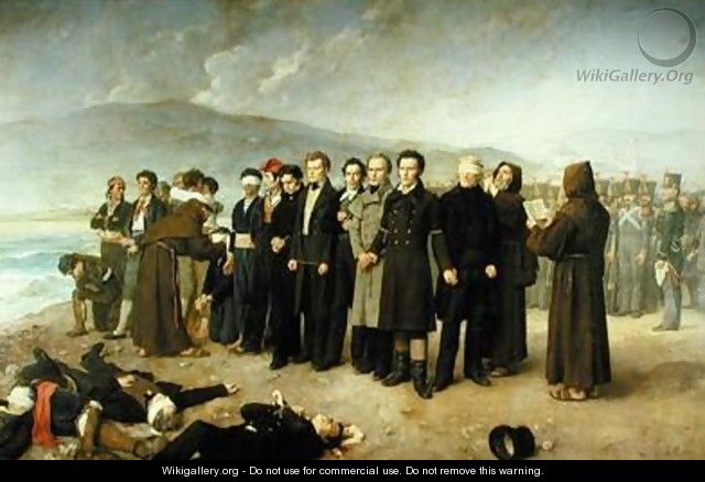 Execution of Jose Maria de Torrijos y Uriarte 1791-1831 and his Companions in 1831 - Antonio Gisbert