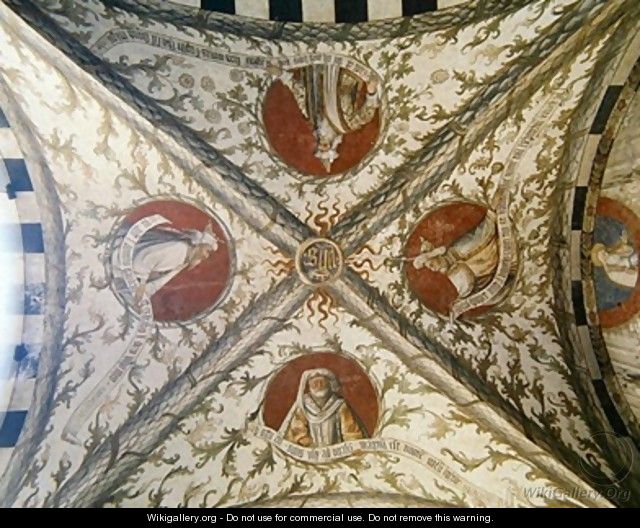 Vault depicting four prophets from the Loggia dAnnunciazione 2 - d