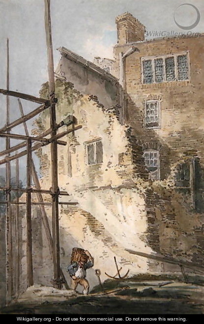 Parts of the Remains of the Old Drury Lane - Thomas Girtin