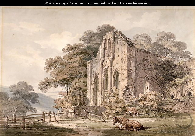 Valle Crucis Abbey Denbighshire North Wales - Thomas Girtin