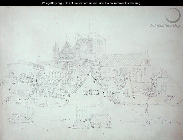 Winchester Cathedral from the North East - Thomas Girtin