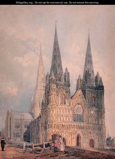 Lichfield Cathedral Staffordshire - Thomas Girtin