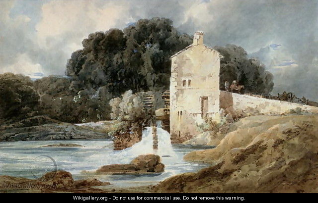 The Abbey Mill Knaresborough - Thomas Girtin