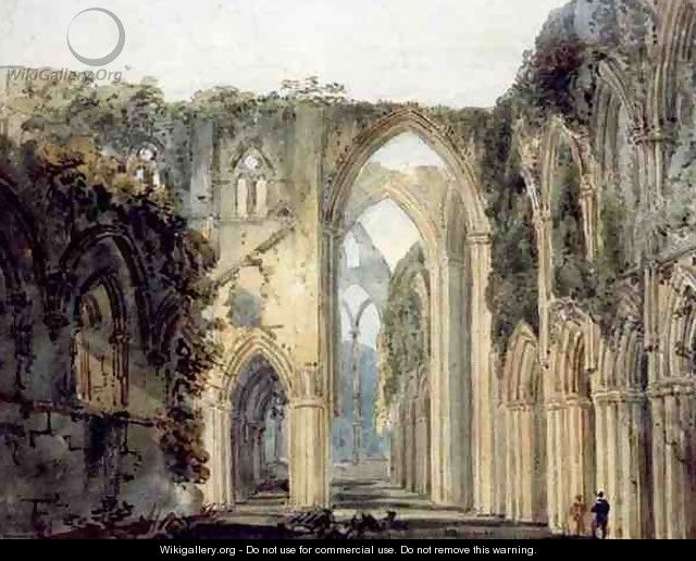 Interior of Tintern Abbey - Thomas Girtin