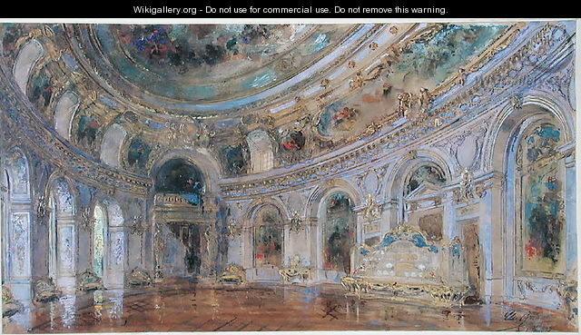 Banqueting Hall at the Royal Palace of Laeken - Charles Louis Girault