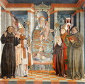 The Virgin Enthroned with a Franciscan Bishop and Saints Anthony Francis and Prosdocimo - da Treviso the Elder Girolamo