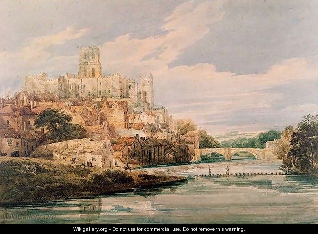 Durham Castle and Cathedral - Thomas Girtin