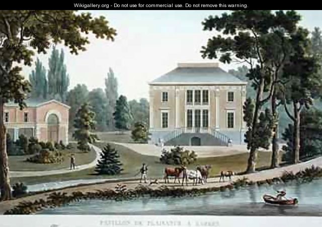 Pavillon de Plaisance at Laeken from Choix des Monuments Edifices et Maisons les plus remarquables du Royaume des Pays Bas - Pierre Jacques Goetghebuer