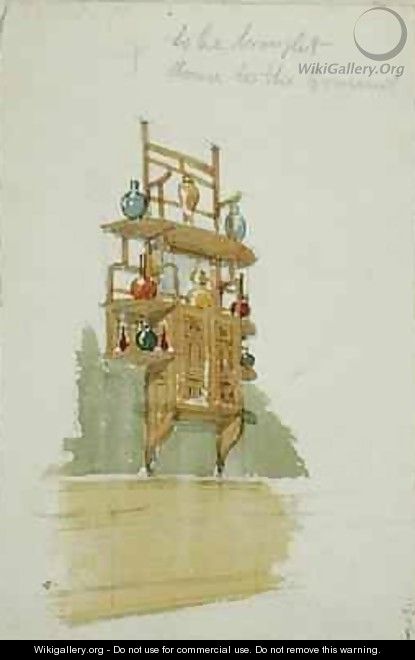 Design for a Monkey Cabinet - Edward William Godwin