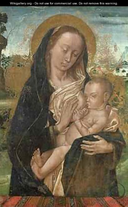 The Virgin Mary Quieting the Baby Jesus - (after) Goes, Hugo van der
