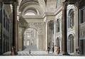 Vestibule of the Palais Academique at Ghent from Choix des Monuments Edifices et Maisons les plus remarquables du Royaume des Pays Bas - (after) Goetghebuer, Pierre Jacques