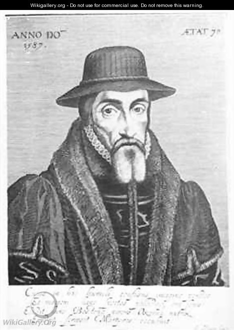 Portrait of John Foxe 1516-87 English martyrologist - George Glover