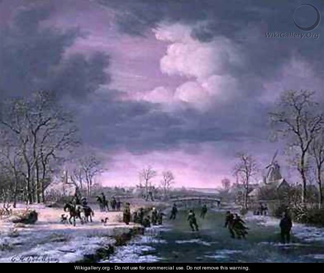 Winter Landscape - Gerrit Hendrik Gobell