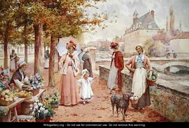 The Flower Seller - Alfred I Glendening