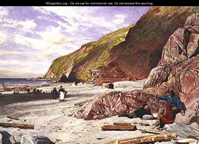 Lynmouth Devon the Story of the Shipwreck - Albert Goodwin