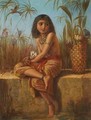 An Egyptian Flower Girl - Frederick Goodall