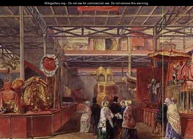 The Indian Court and Elephant Trappings the Great Exhibition - Walter Goodall