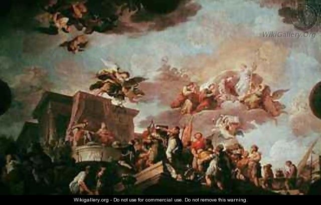 Christopher Columbus 1450-1506 Offering the New World to the Catholic Kings - Antonio the Elder Gonzalez Velazquez