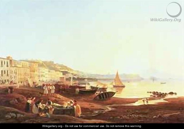 Mergellina Harbour - Carl Wilhelm Goetzloff