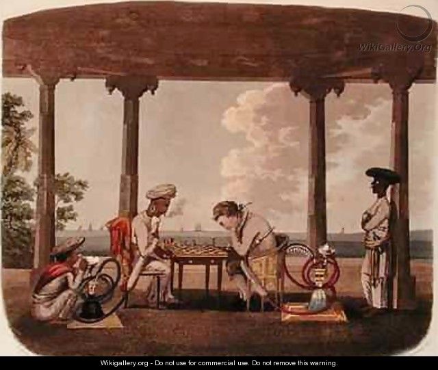 The Chess Match - (after) Gold, Charles Emilius