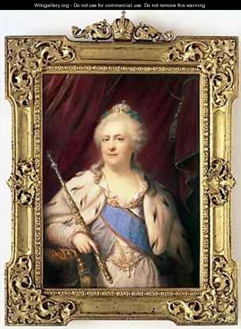 Catherine II Empress of Russia - Johann Baptist Gostl