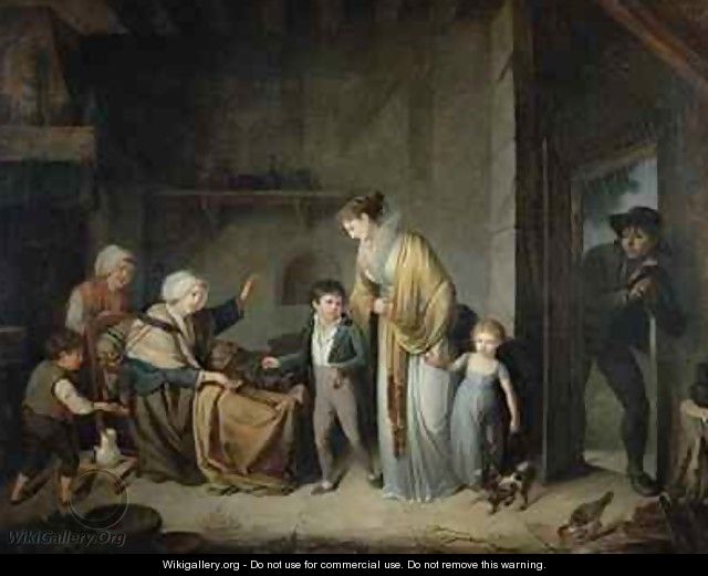 The Lesson in Charity - Henri Nicolas van Gorp