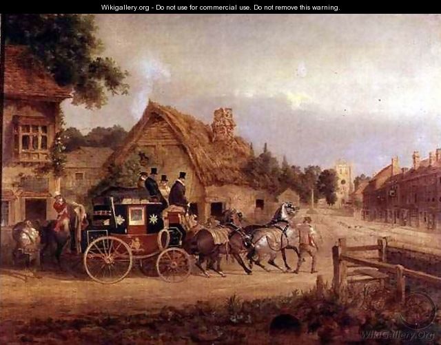 York to London stage coach setting off - Charles Cooper Henderson