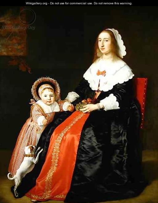 Portrait of a Mother and Child - Bartholomeus Van Der Helst