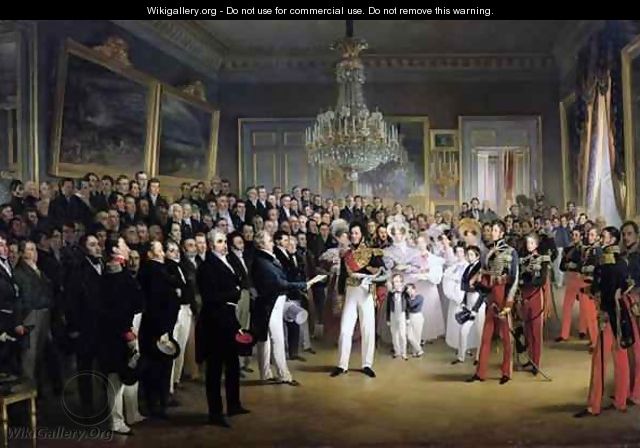 The Chamber of Deputies at the Palais Royal Summoning the Duke of Orleans - Francois - Joseph Heim