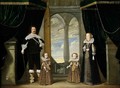 Portrait of a Nobleman his Wife and their Two Daughters - Wolfgang Heimbach