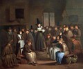 A Quakers Meeting - Egbert van the Elder Heemskerk