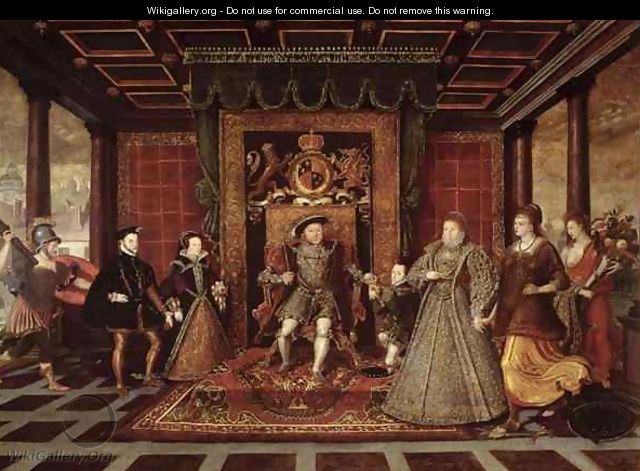 The Family of Henry VIII An Allegory of the Tudor Succession 2 - Lucas de Heere