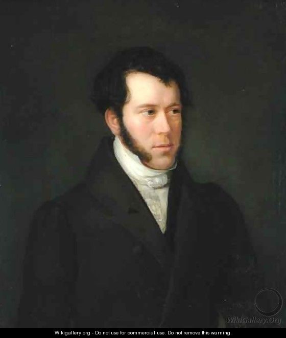 Portrait of Gunther Gensler 1803-84 - Franz Heesche