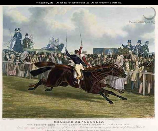 Charles XII and Euclid The Decisive Heat for the Great St Leger Stakes at Doncaster - (after) Herring Snr, John Frederick
