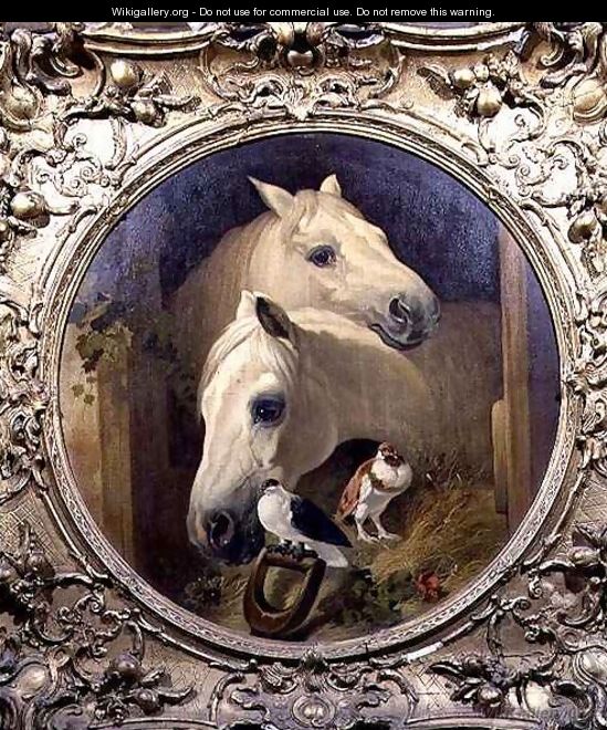 Horses by a Stable Door - (after) Herring Snr, John Frederick