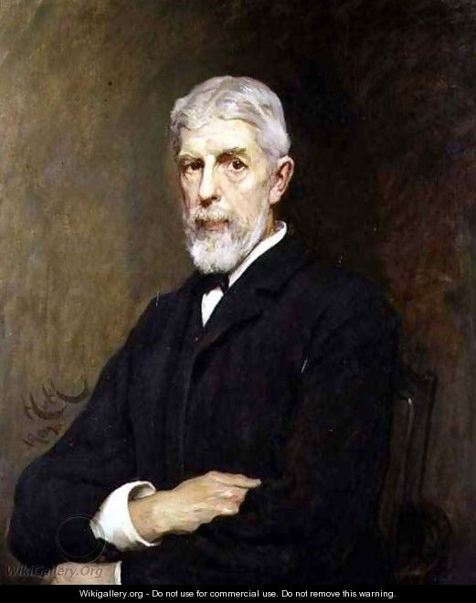 Portrait of Sir Henry Trueman Wood Secretary and Vice President of the Society - Sir Hubert von Herkomer