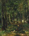 Young Farmer sitting in the Forest - Thomas Ludwig Herbst
