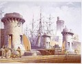 Sailors Dockside from Modern Liverpool Illustrated - William Gavin Herdman